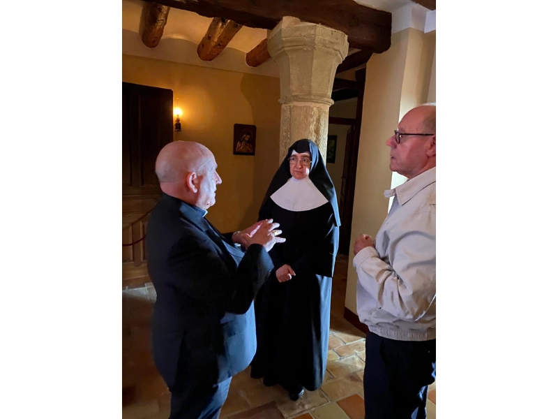 Monseñor Vicente Jiménez Zamora, Administrador apostólico de la Diócesis de Huesca, visita la Casa Museo en la festividad de Santa Teresa Jornet Ibars